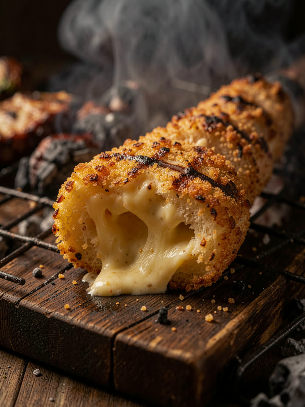 Provolone à Milanesa na Brasa